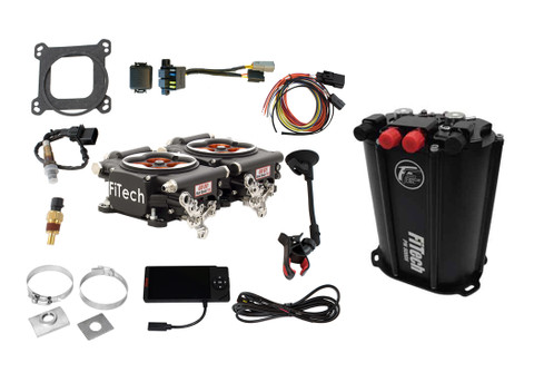 FiTech 35464 Go EFI 2X4 1200HP EFI W/ Dual Pump Force Fuel, Black