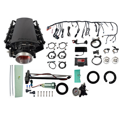 FiTech LS 1000HP EFI w/Short Cath Intake, TC, Pump & Regulator (76131)
