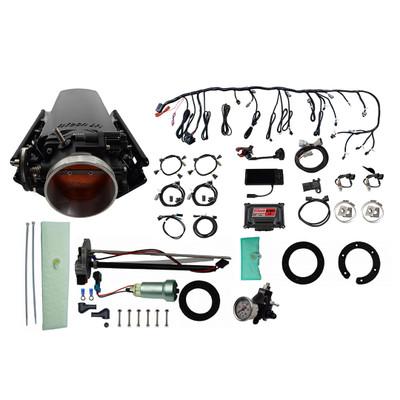 FiTech LS 1000HP EFI w/Long Cath Intake, TC, Pump & Regulator (76133)
