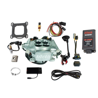FiTech EFI 4 600 HP Power Adder Bright Aluminum w/ CDI Box (93006)