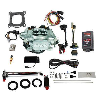 FiTech EFI 4 600 HP PA Bright Aluminum w/In-Tank Module & CDI (93606)