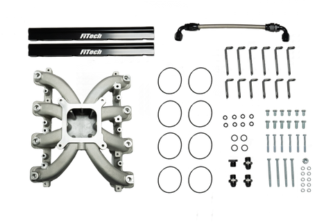 FiTech LS3 Cast Intake w/ 4150 Flange & Fuel Rails (37004) | JB Tools