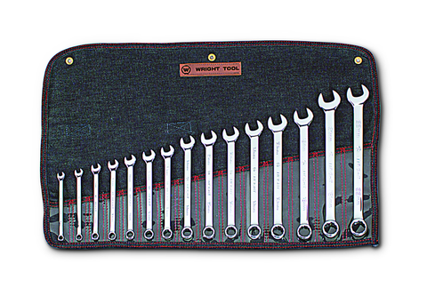 Wright Tool Full Polish Metric 12 Point Combination Wrench Set, 7Mm-22Mm (15-Piece) (952)