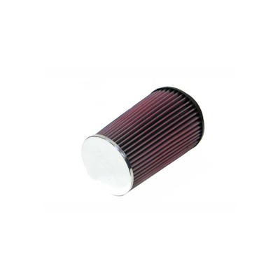 K&N Filters Universal Chrome Air Filter - 4" FLG x 5-3/8" B x 4-1/2" T x 8" H (KNNRC-4580)