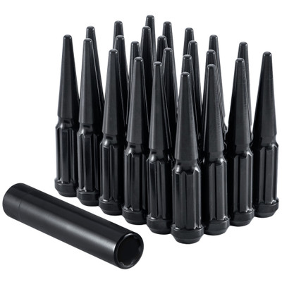 Rm 14x2 West Coast 14x2 Spike Lug Nuts, Install Kit Black (W5642LSPKSB) | JB Tools