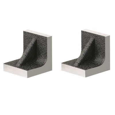 HHIP 2-Piece 2 x 2 x 2 Solid Cast Iron Angle Plates Matched Pair (3406-0222)