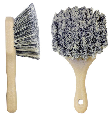 S.M. Arnold 8.5" Salt & Pepper Flexible Density Body Brush (85-817)