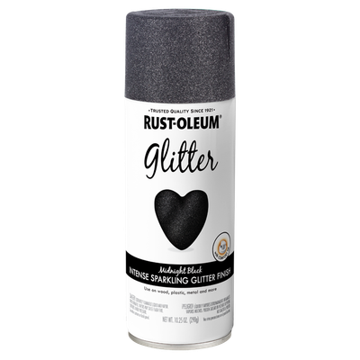 Rust-Oleum Specialty Midnight Black Glitter Spray Paint 10.25 oz (299424)