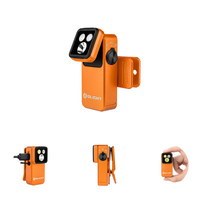 Oclip 2 Pro EDC Clip Flashlight | 530lm Floodlight, Red & Spotlight