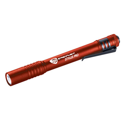 Streamlight Stylus Pro Red Penlight with White LED and Holster (66120)