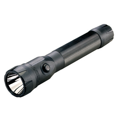 STREAMLIGHT PolyStinger LED Black Flashlight with 120V/100V AC/12V DC PiggyBack Charger (76132)