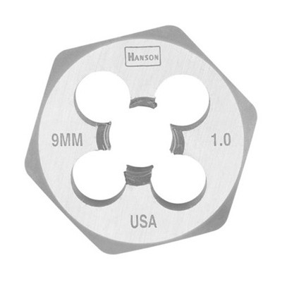 Irwin 9736 Hex Die, High Carbon Steel, 1" Across the Flat, 9mm x 1.00, Carded