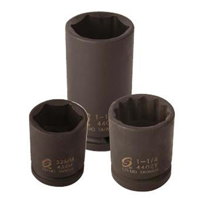 Sunex 456D 3//4 Drive Deep 6 Point Impact Socket 1-3//4