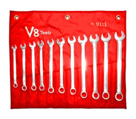 V8 Tools 9111 Combination Wrench Set, 11 Piece, 10Mm To 20Mm, Long ...
