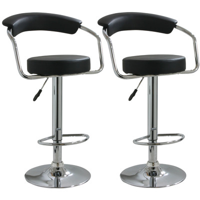 AmeriHome 2-Piece Adjustable Height Bar Stool Set (BS1060BSET)