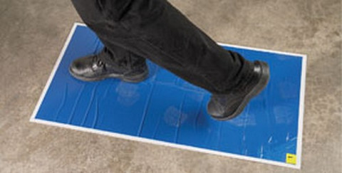 RBL Products 366 Spray Booth / Mixing Room Walk-On Tacky Mats 24 X 36 Replacement Pad (30 Mats/Pad)