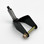 Gloss black powder coated