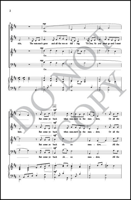Danny Boy (Arr. by McKay Crockett - SATB and Piano) [Physical