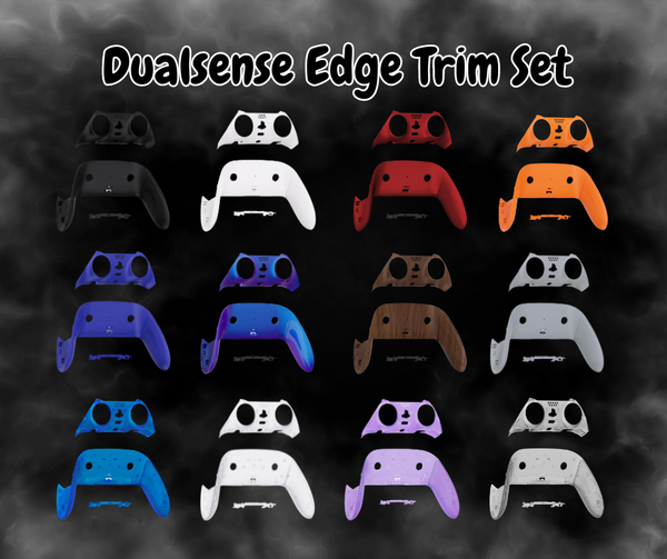 Custom DualSense Edge Rear and Front Trim Set - Precision-crafted gaming aesthetics for a sleek, personalized controller upgrade.