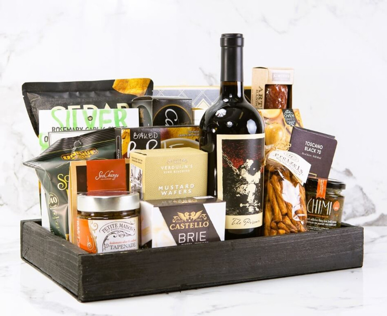 Weekend Special Gourmet Gift Basket – liquor gift baskets – Canada delivery  - BroCrates Canada