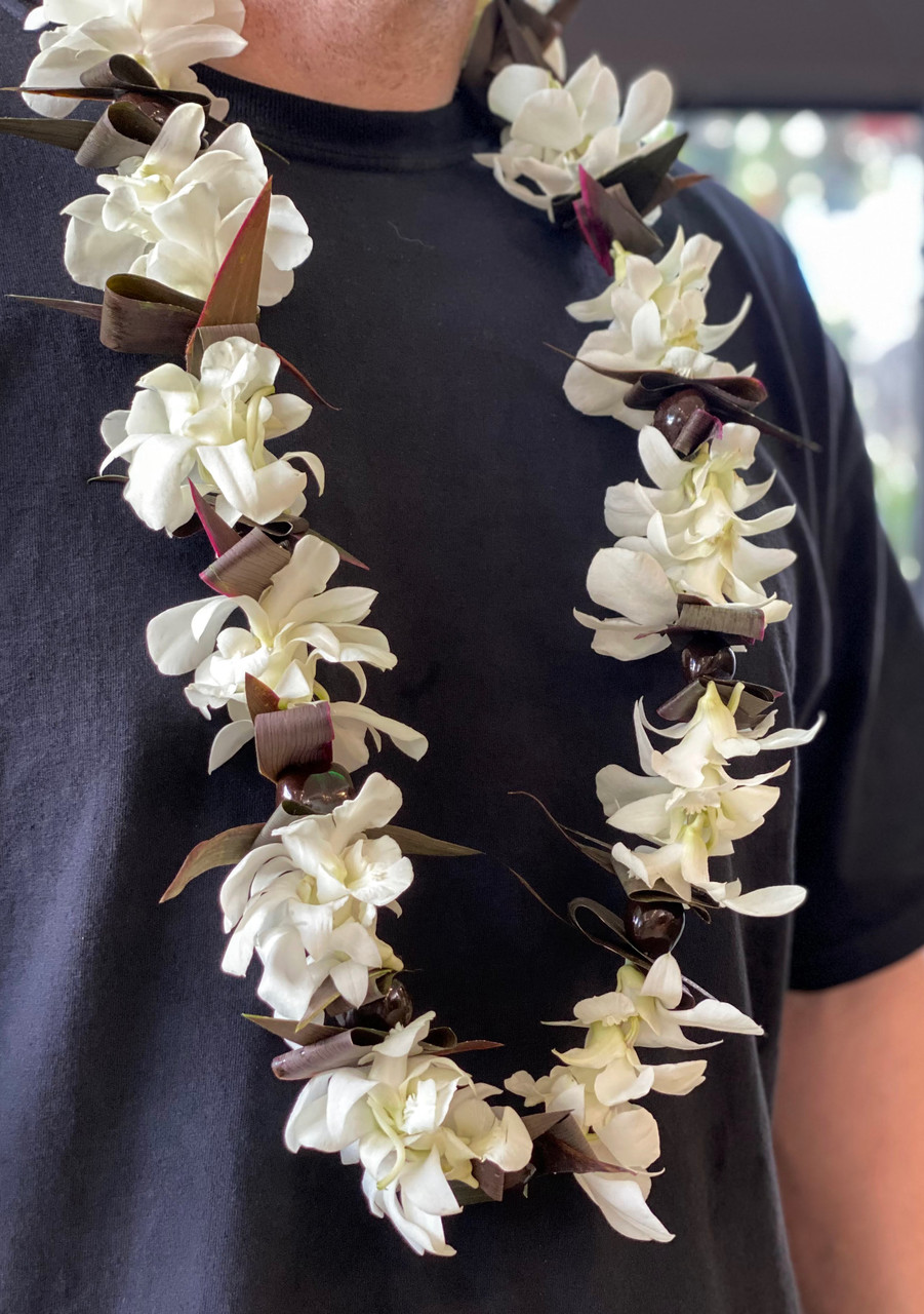 Brown Kukui Nut Lei | AlohaOutlet