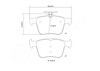 Rear Brembo Sport HP2000 Brake Pads for VAG Mk7 Platform without Pad Wear Contact
