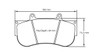 Pagid S2564 RST 1 Front Brake Pads for AP Racing CP6269 Calipers - S2564T01001