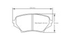 Pagid S8082 RSL 29 Front Brake Pads for Mazda MX-5 NC - E8082R2901