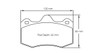 Pagid S4345 RSL 1 Brake Pads for Alcon RC4 & Ap Racing CP6600 D55 Calipers - S4345L01001