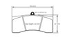 Pagid S1619 RSL 1 Rear Brake Pads for Aston Martin Vantage V8 GT4 - S1619L01001