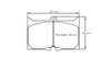 Pagid S8059 RSH 3 Brake Pads for Porsche Moby Dick - S8059H03001