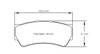 Pagid S8049 RS 34 Brake Pads for Dallara F308 / F312 / F317 Formula 3 Cars - S8049R34U01