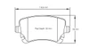 Pagid S8039 RSC 1 Rear Brake Pads for Audi RS4 / RS5 / RS6 - S8039C01001