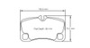 Pagid S8006 RSC 1 Rear Brake Pads for Porsche 997 - S8006C01001