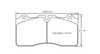 Pagid S4945 RSC 1 Front Brake Pads for Nissan R35 GTR - S4945C01001
