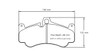 Pagid S2707 RSC 1 Front Brake Pads for Porsche 996 / 997 GT2 & GT3 - S2707C01001