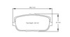 Pagid S8077 RSL 29 Rear Brake Pads for Fiat Abarth 124 Spider / Maxda MX-5 NC & ND - S8077R29001