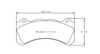 Pagid S8062 RSL 1 Brake Pads for Brembo XA5.71.L2 6 piston D57.5 [caliper family J, N] Calipers  - S8062L01001