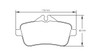 Pagid S8189 RSL 29 Rear Brake Pads for Mercedes A45 AMG / CLA 45 AMG / SLK 55 AMG - S8189R29001
