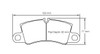 Pagid S4581 RSL 1 Rear Brake Pads for Ferrari 458 / 488 / F8 - S4581L01001