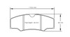 Pagid S1749 RST 2 Rear Brake Pads for Mitsubishi Lancer EVO X Gravel Rally - S1749T02001