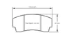Pagid S2127 RS 42 Brake Pads for AP Racing CP3345 D44 & Alcon H type [4463] D40 / D44 / D48 - E212742010