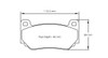 Pagid S4349 RST 2E Brake Pads for AP Racing CP7600 D46 - S4349T2E001