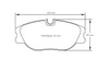 Pagid S1702 RSL 29 Front Brake Pads for Renault Mégane Coach 2.0 16V - E170229010
