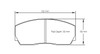 Pagid S1270 RSL 1 Brake Pads for AP Racing CP2279 D50 Caliper - S1270L01001