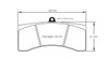 Pagid S1617 RST 5E Brake Pads for Ford Fiesta Gravel Rally - S1617T5E001