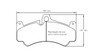 Pagid S8003 RSL 29 Front Brake Pads for Porsche 997 GT3 Cup - E8003R2901