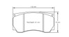 Pagid S8033 RST 1 Front Brake Pads for Lancer EVO Gravel Rally - S8033T01001