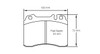 Pagid S1291 RSH 29E Front Brake Pads for Mercedes 200-300 / 250-280 / 280-450 - S1291H29E01
