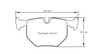 Pagid S2685 RSL 1 Rear Brake Pads for BMW E46 M3 / E39 M5 / Z4 M Coupe - S2685L01001